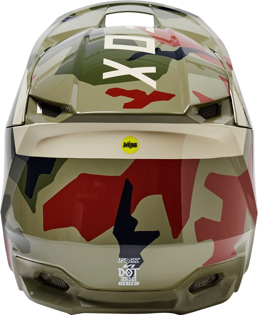 Fox V1 Bnkr Helmet, Ece Green Camo : Amazon.de: Auto & Motorrad